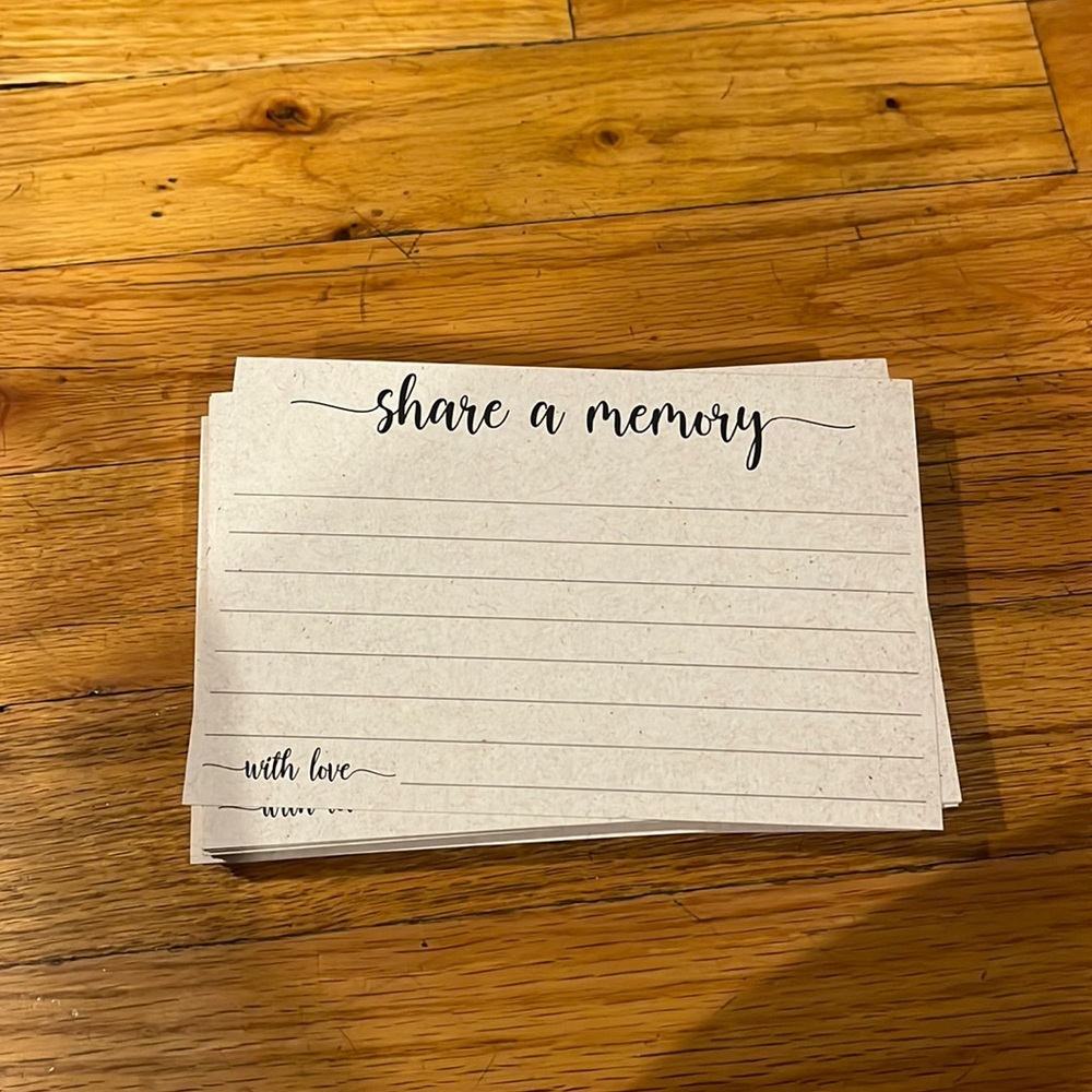 ‘Share a Memory’ cards